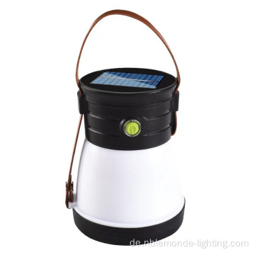 Tragbare wasserdichte Solar -LED -Camping -Laterne im Freien
